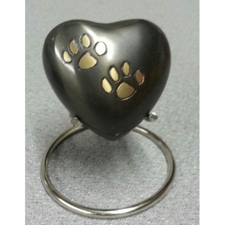 Afs Paw Heart Miniature Urn-bronze 600027